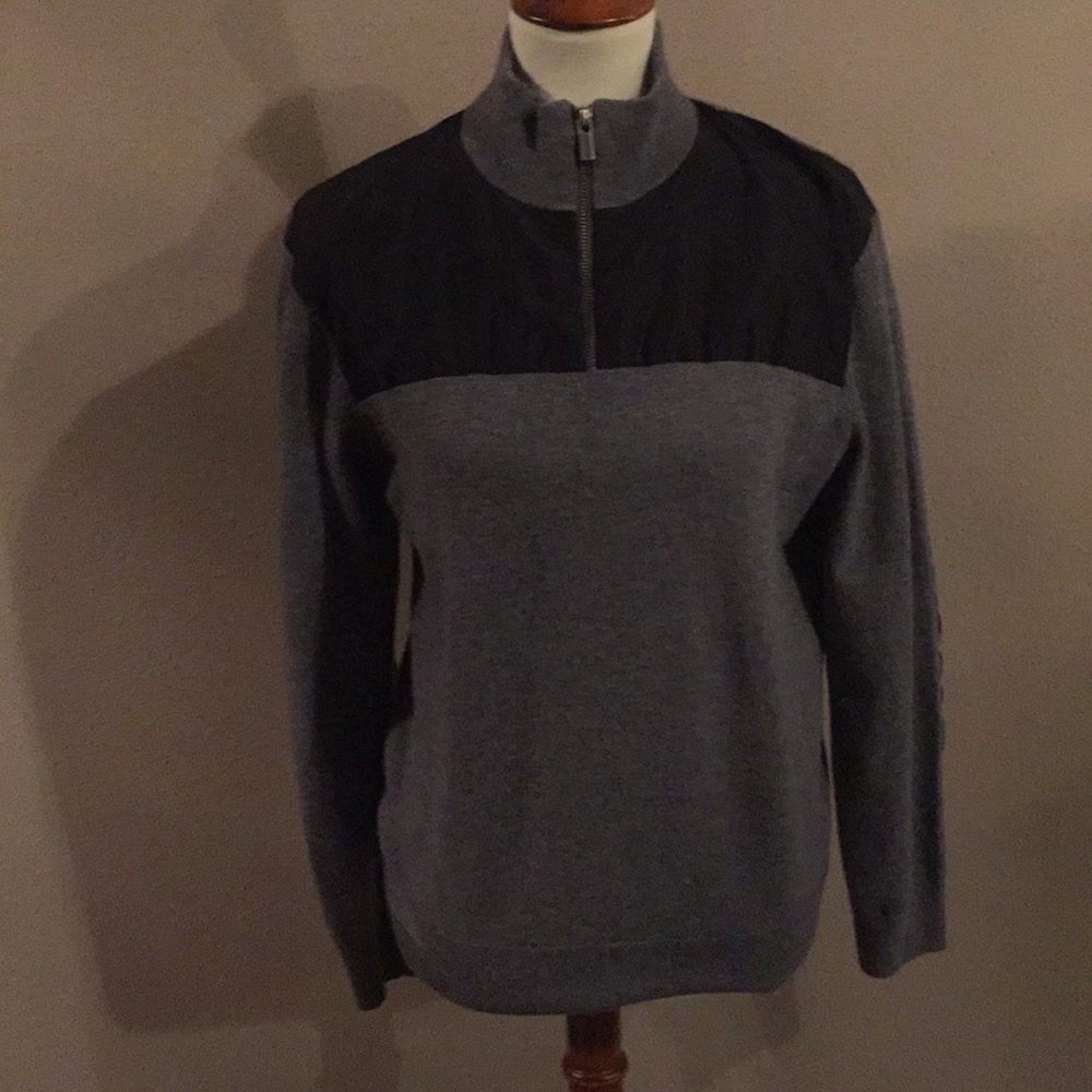 Men Michael Kors L grey and black sweater